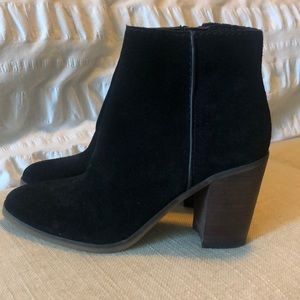 Aldo suede booties black ankle